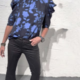 Blouse Manche Bouffante Volant