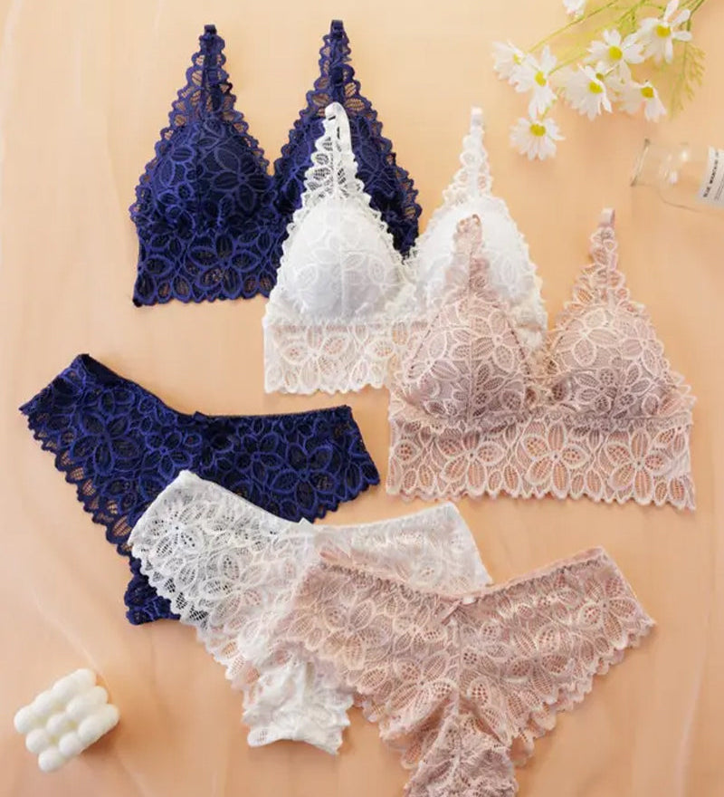 Ensemble De Sous-Vêtements Femme Dentelle Romantique