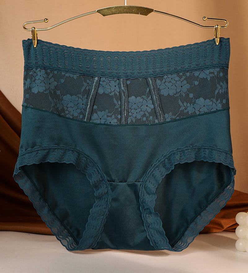 Culotte Taille Haute En Dentelle Pour Femmes