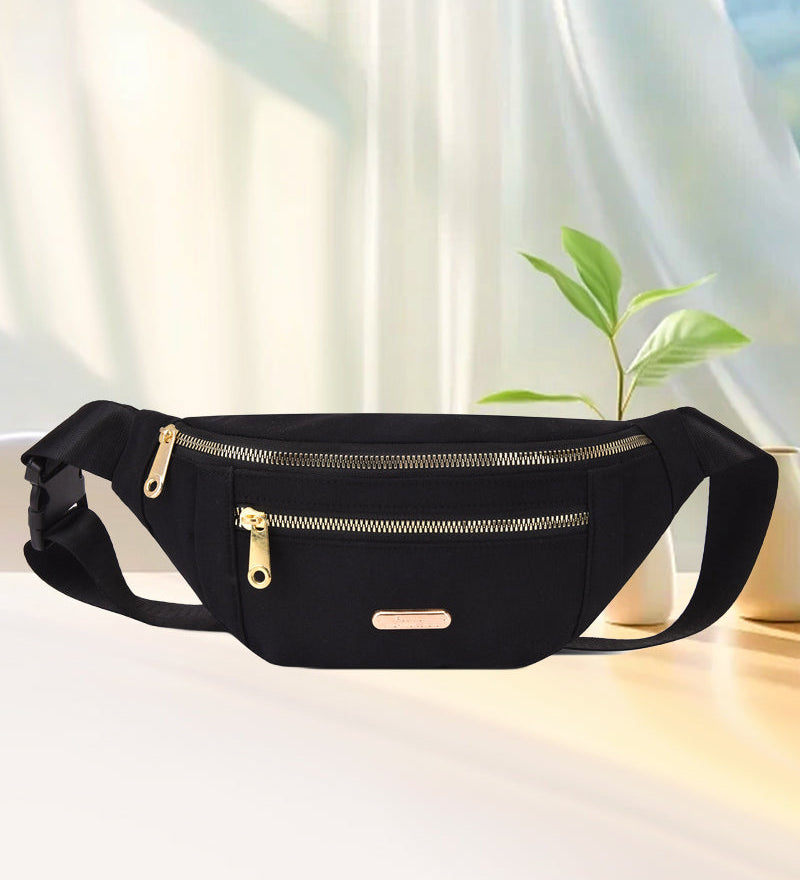 Sac à bandoulière simple de couleur unie sur le devant