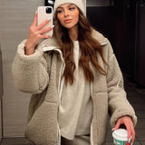 Elisabetta | Manteau en peluche douillet pour femme