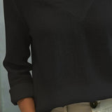 Haut Élégant Col V Décolleté Bretelle Tombante