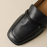 Audrey - Mocassins femme à talon bloc confort
