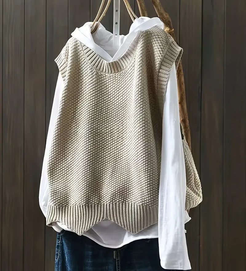 Lilith | Pull ras du cou sans manches pour femme