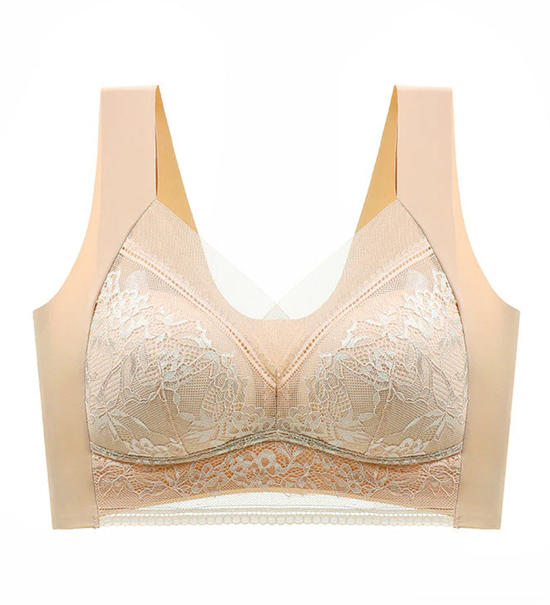 👙 Super Confortable Et Doux Soutien-Gorge Dentelle Pour Femmes Sans Armature