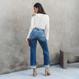 Katja | Jean droit classique pour femme