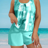 Ensemble de maillot de bain tankini imprimé coco