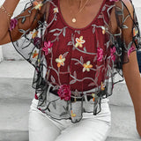 Blouse Brodée Maille Robust