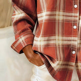 Chemise Avec Motif En Carreaux Et Col Revers