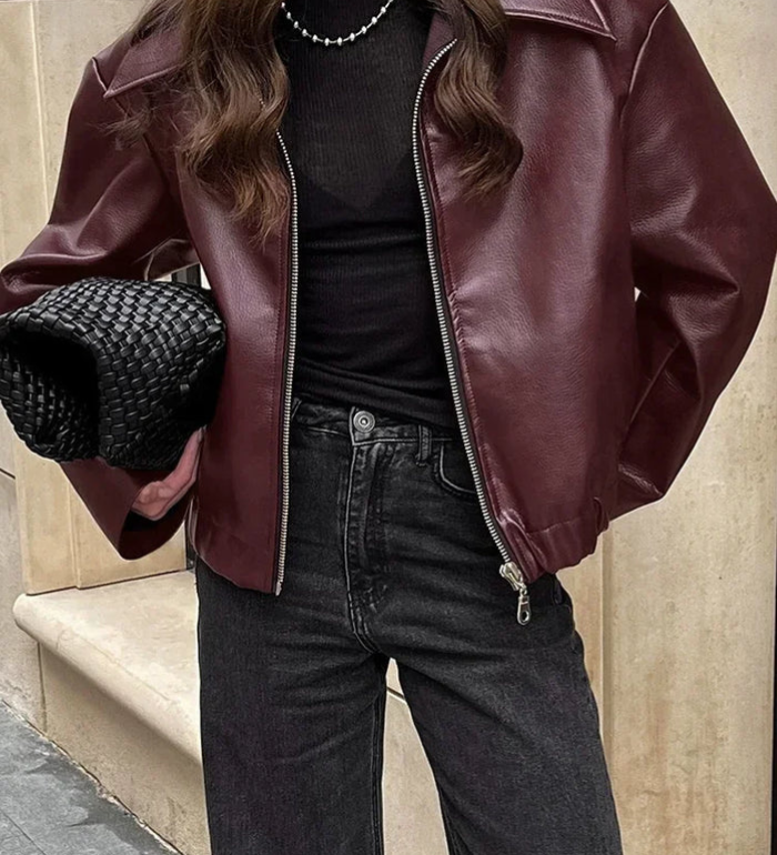 Esme | Veste rouge vintage pour femme