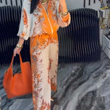 Costume à Pantalon Large Tempérament Col Montant Fermeture Éclair