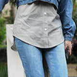 Jupe fausse chemise longue