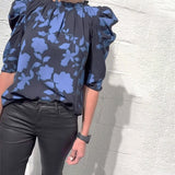 Blouse Manche Bouffante Volant