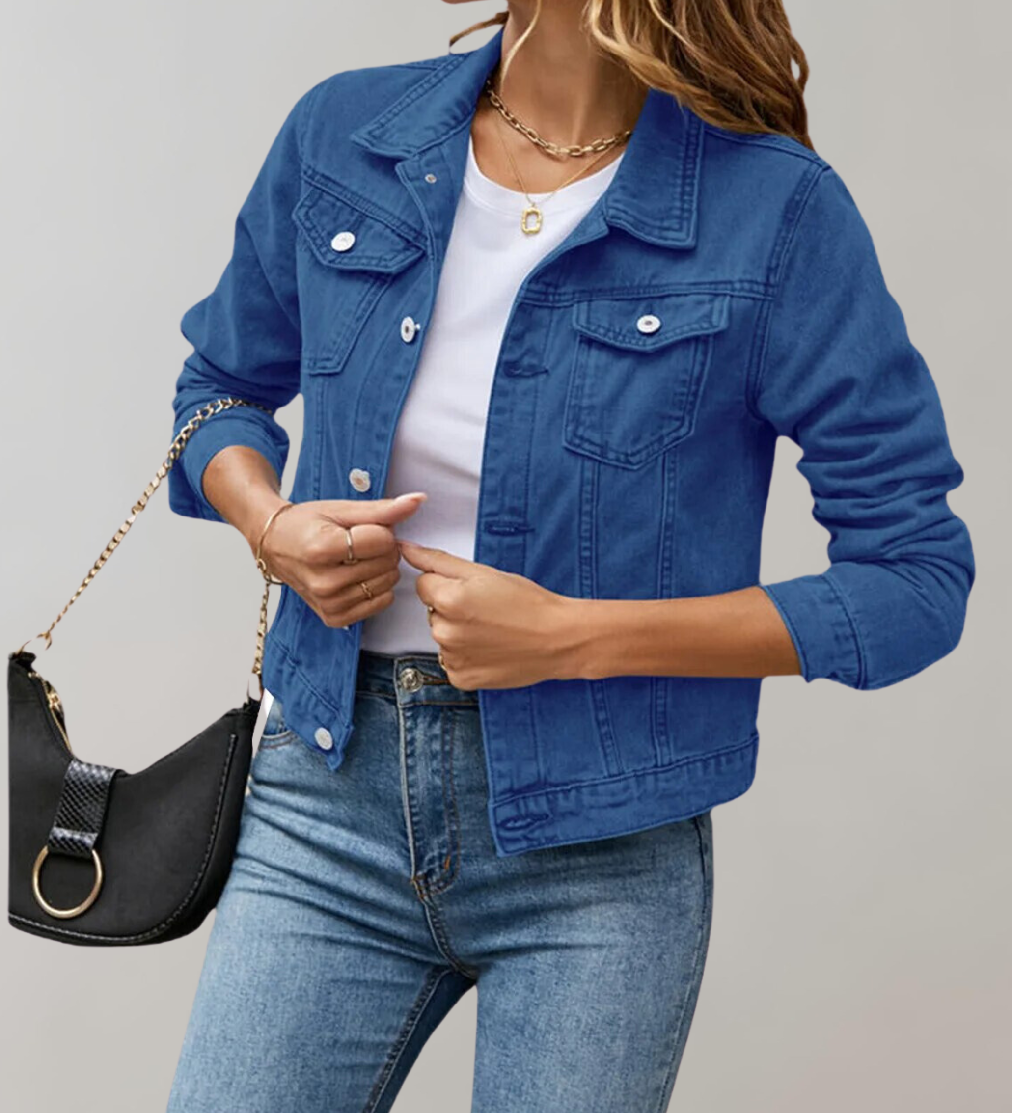 Lucinda | Chemise Décontractée à Manches Longues avec Col Simple pour Femme