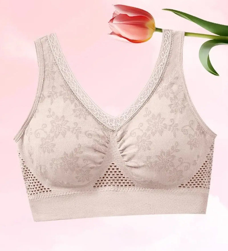 Soutien-Gorge Gainant En Coton Pur Confortable Et Sans Boutons