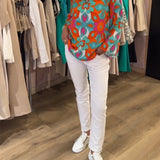 Blouse imprimée ample et polyvalente