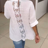 Chemise de couleur unie avec poches et boutons simples