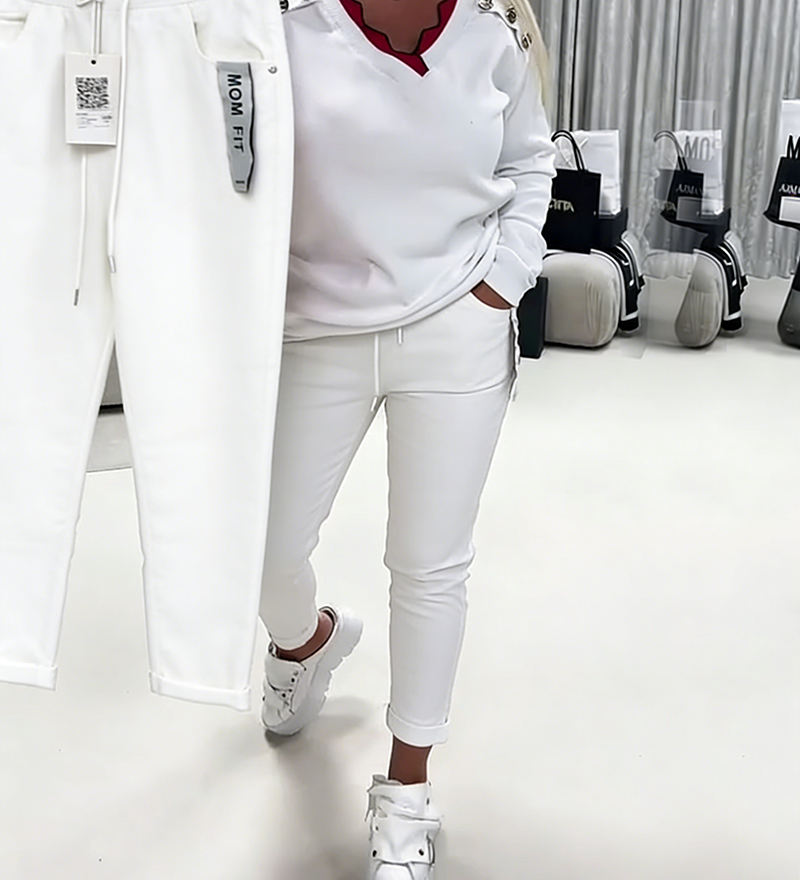 Pantalon Mode Élastique Cordon