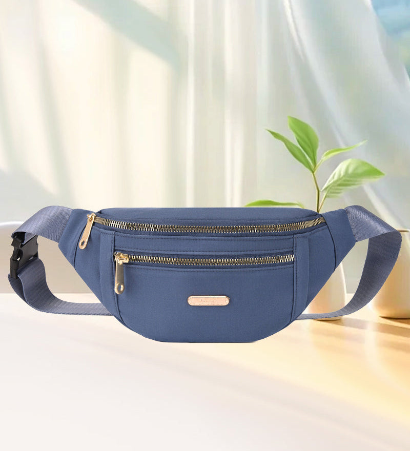 Sac à bandoulière simple de couleur unie sur le devant