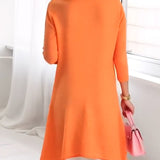 Ensemble à Imprimé Floral Patchwork à Manches Longues