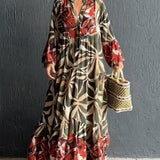 Robe de vacances ample imprimée