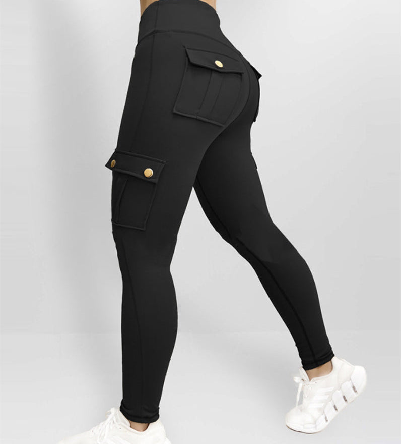 Pantalon taille haute avec poche et séchage rapide