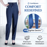 Haute Taille Ultra Élastique Mom Jeans