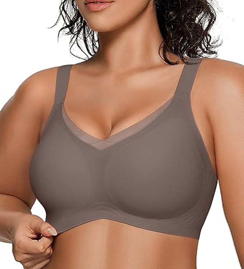 Soutien-Gorge Sans Armature Pour Femme En V Mesh – Bralette Confortable Et Offrant Un Bon Maintien