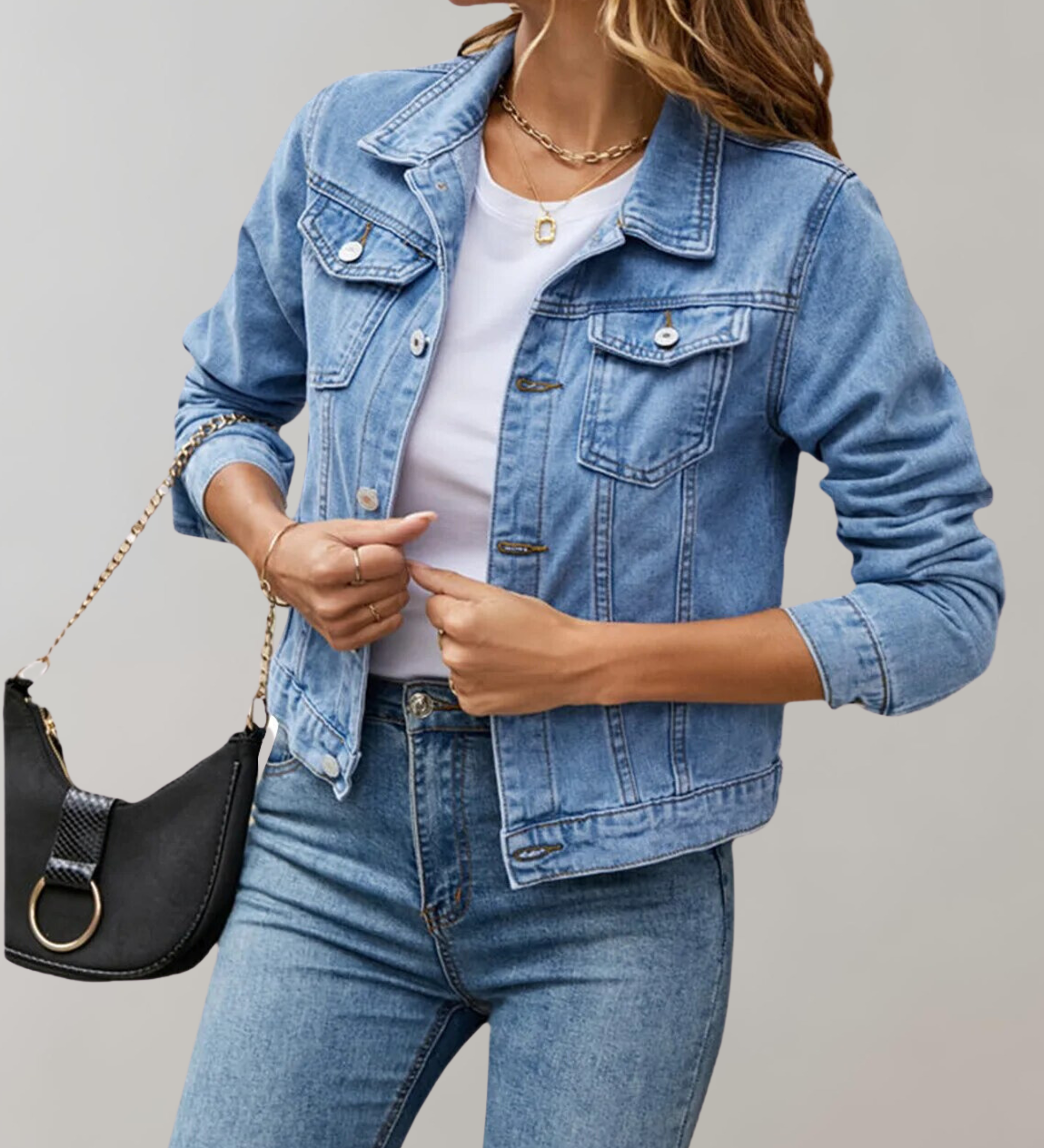 Lucinda | Chemise Décontractée à Manches Longues avec Col Simple pour Femme