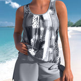 Ensemble de maillot de bain tankini imprimé coco