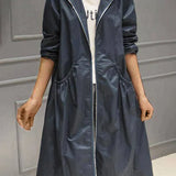 Klarissa | Manteau de pluie long avec capuche pour femme