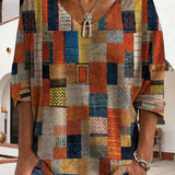 Lydiane | Haut patchwork à col en V pour femme