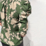 Blouse Manche Bouffante Volant