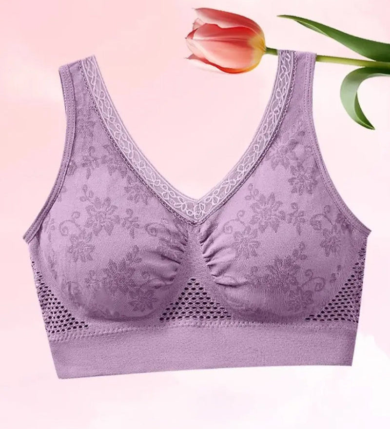 Soutien-Gorge Gainant En Coton Pur Confortable Et Sans Boutons