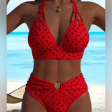 Maillot de bain deux pièces sexy à pois