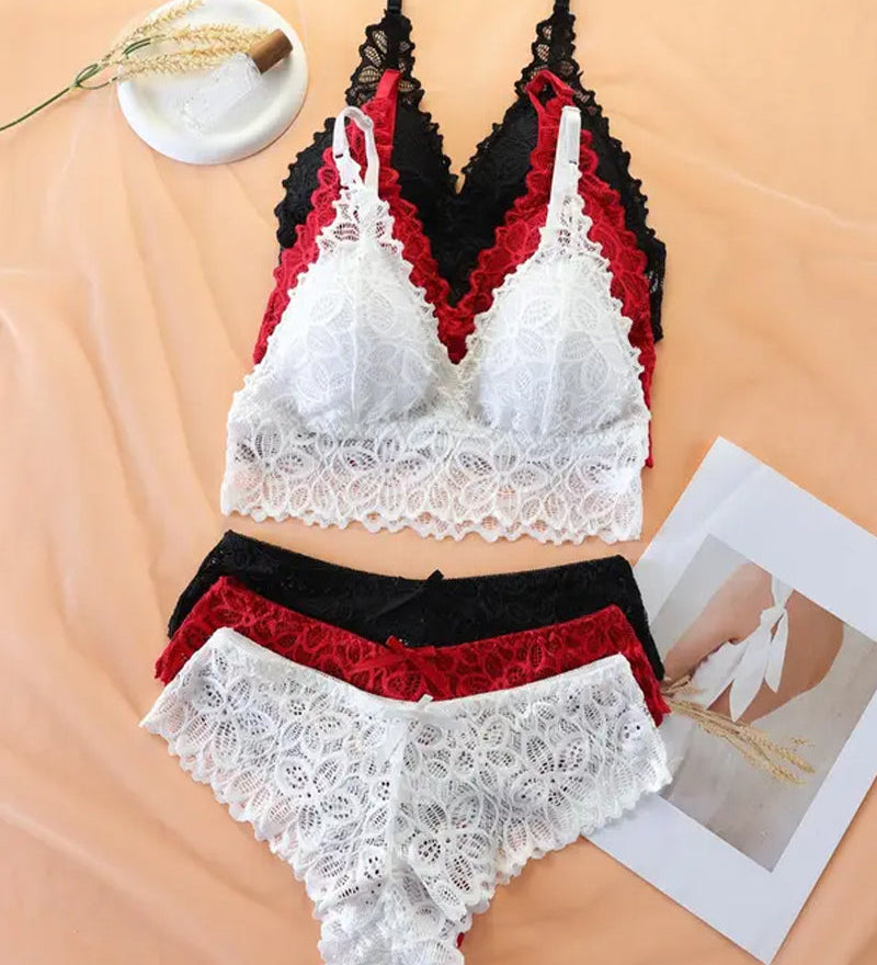 Ensemble De Sous-Vêtements Femme Dentelle Romantique