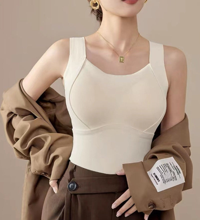 Gilet Thermique Femme avec Soutien-Gorge Intégré