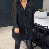 Blouse à volants et style élégant