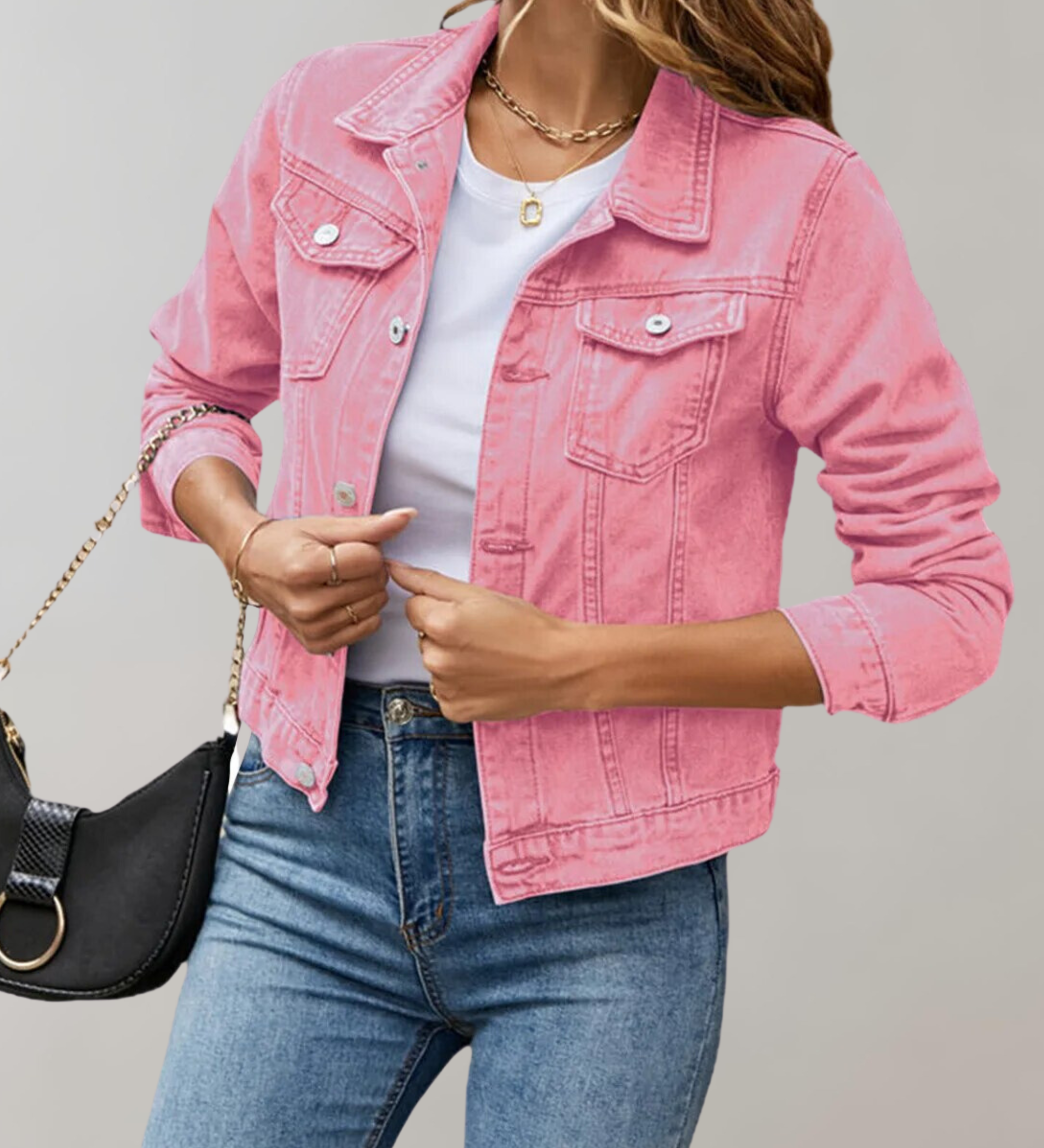 Lucinda | Chemise Décontractée à Manches Longues avec Col Simple pour Femme