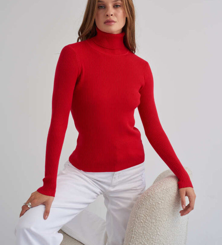 Solene | Pull col roulé classique pour femme