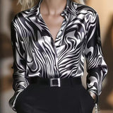Chemise Imprimée Élégante Et Tendance