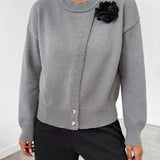 Pull Tendance Avec Ourlet Fendu
