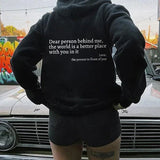 Sweat-shirt « Chère personne derrière moi »