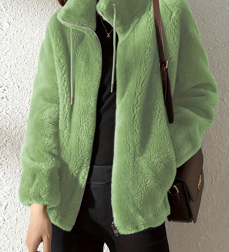 Nora | Manteau en peluche avec finition chaude pour femme