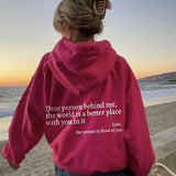 Sweat-shirt « Chère personne derrière moi »