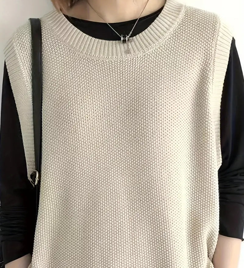 Lilith | Pull ras du cou sans manches pour femme