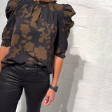 Blouse Manche Bouffante Volant