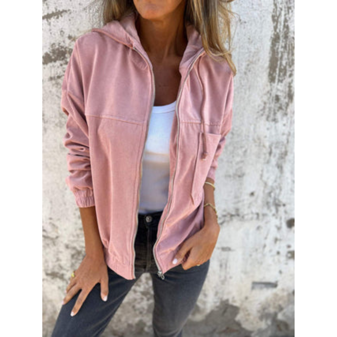 Amara | Veste à capuche zippée à manches longues pour femme