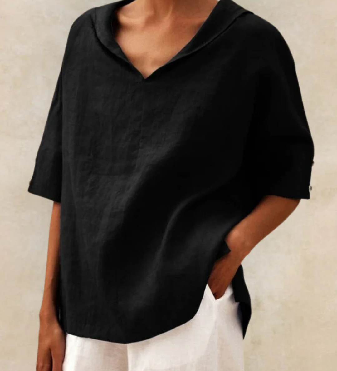 Zayda | Blouse légère en lin pour femmes Printemps et Été