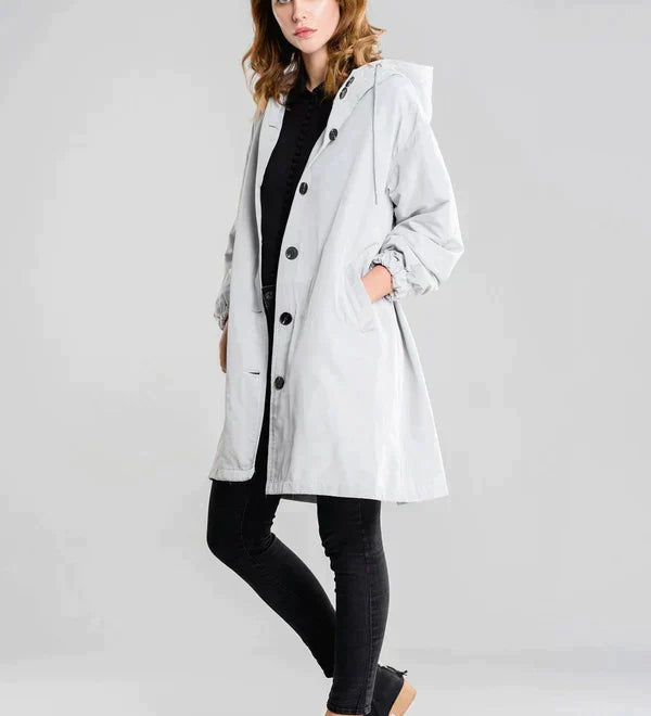 Lewis | Veste imperméable avec fermeture à boutons pour femme